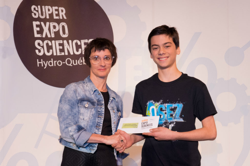 Ulysse Mckay, prix FPPU Expo-sciences 2018