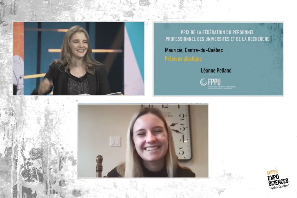 Léanne Pelland, prix FPPU aux Expo-sciences 2021
